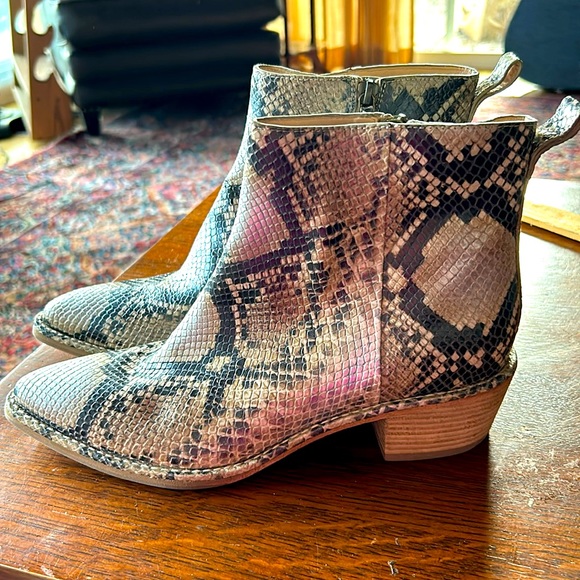 Cole Haan Shoes - Cole Haan snake ankle boot 8